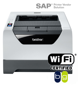 Brother   HL-5370DW Чёрно-белый беспроводной лазерный принтер с функцией автоматической двусторонней печати